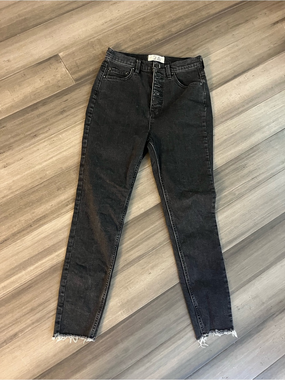 We the free High-Waisted Black Button-Fly Women’s Jeans
